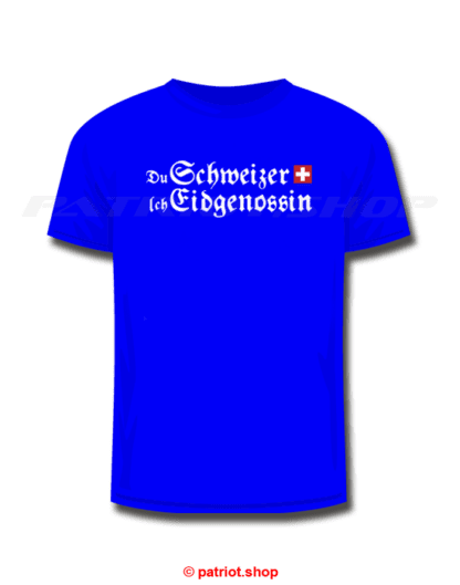 T-Shirt <br><b>Du Schweizer CH <br>Ich Eidgenossin</b> - Image 15