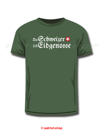 T-Shirt <br><b>Du Schweizer CH <br>Ich Eidgenosse</b> - Image 11