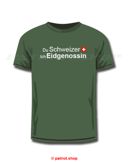 T-Shirt <br><b>Du Schweizer CH <br>Ich Eidgenossin</b> - Image 11