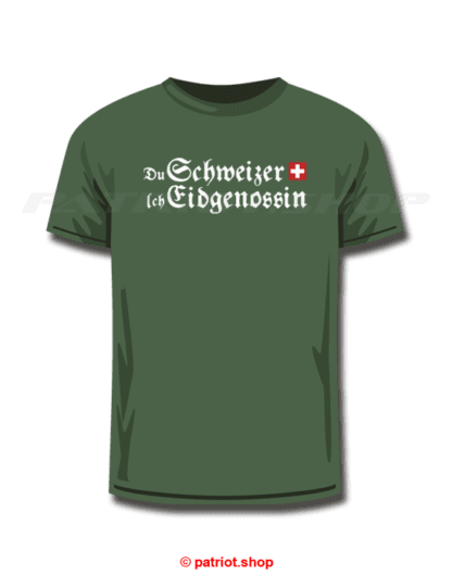 T-Shirt <br><b>Du Schweizer CH <br>Ich Eidgenossin</b> - Image 12