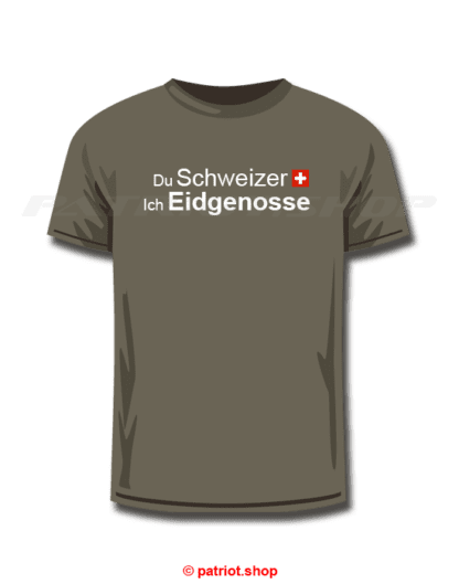 T-Shirt <br><b>Du Schweizer CH <br>Ich Eidgenosse</b> - Image 10