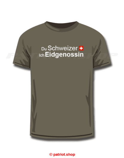 T-Shirt <br><b>Du Schweizer CH <br>Ich Eidgenossin</b> - Image 10