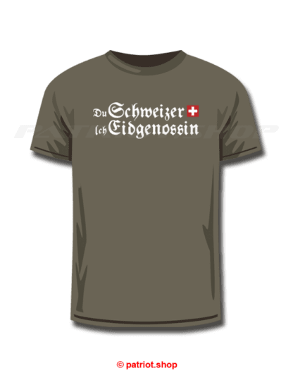 T-Shirt <br><b>Du Schweizer CH <br>Ich Eidgenossin</b> - Image 9