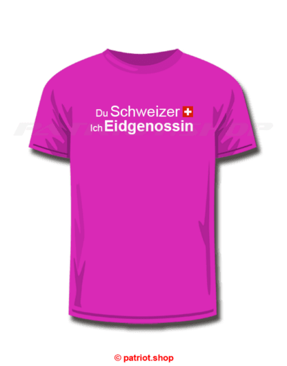 T-Shirt <br><b>Du Schweizer CH <br>Ich Eidgenossin</b> - Image 17