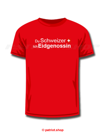 T-Shirt <br><b>Du Schweizer CH <br>Ich Eidgenossin</b> - Image 8