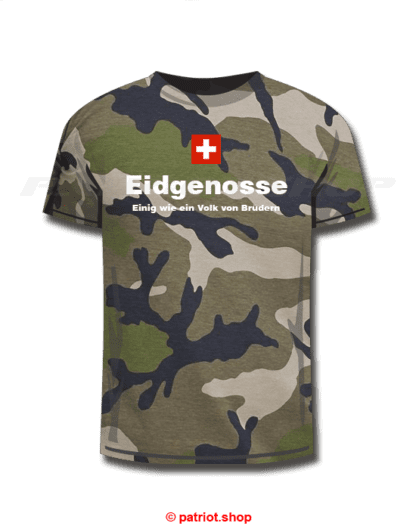 T-Shirt <br><b>CH <br>Eidgenosse <br>Einig wie ein Volk von Brüdern</b> - Image 18