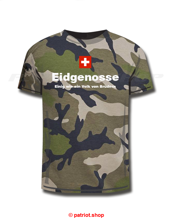 T-Shirt <br><b>CH <br>Eidgenosse <br>Einig wie ein Volk von Brüdern</b> - Image 18