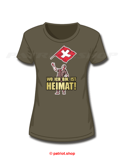 T-Shirt Girl <br><b>WO ICH BIN, IST <br>HEIMAT!</b> - Image 5