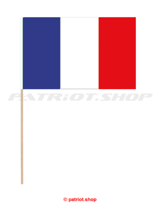 Stockfahne <br>Land <br><b>Frankreich</b><br> 30x45cm