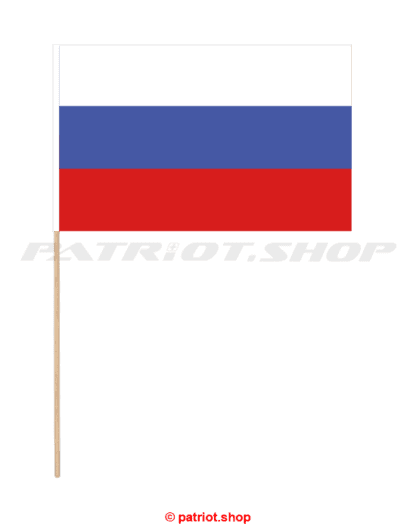 Stockfahne <br>Land <br><b>Russland</b><br> 30x45cm