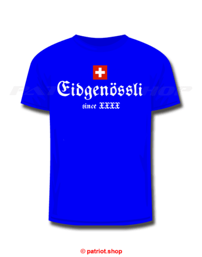 T-Shirt Kinder <br><b>CH <br>Eidgenössli <br>since Dein Geburtsjahr</b> - Image 15