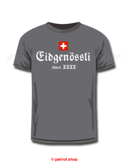 T-Shirt Kinder <br><b>CH <br>Eidgenössli <br>since Dein Geburtsjahr</b> - Image 3
