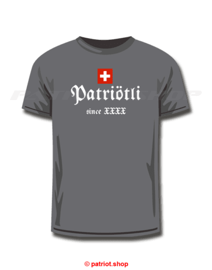 T-Shirt Kinder <br><b>CH <br>Patriötli <br>since Dein Geburtsjahr</b> - Image 3
