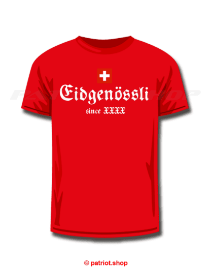 T-Shirt Kinder <br><b>CH <br>Eidgenössli <br>since Dein Geburtsjahr</b> - Image 7