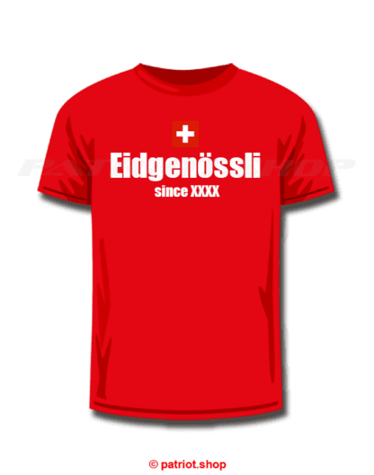 T-Shirt Kinder <br><b>CH <br>Eidgenössli <br>since Dein Geburtsjahr</b> - Image 8