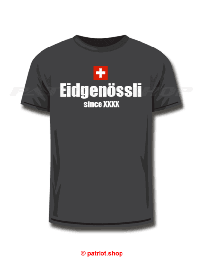 T-Shirt Kinder <br><b>CH <br>Eidgenössli <br>since Dein Geburtsjahr</b> - Image 2