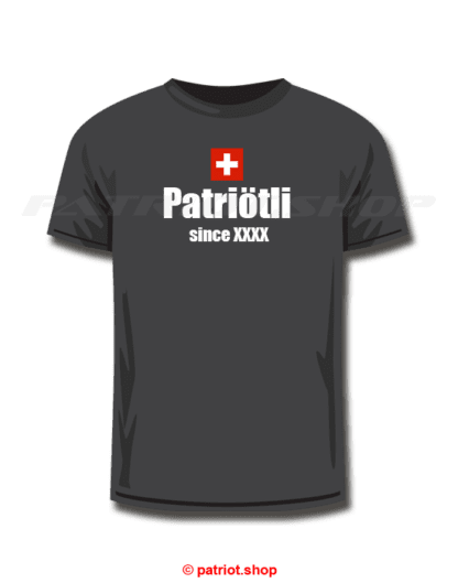 T-Shirt Kinder <br><b>CH <br>Patriötli <br>since Dein Geburtsjahr</b> - Image 2