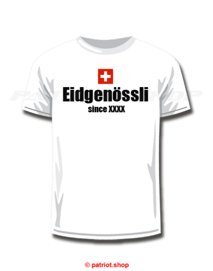 T-Shirt Kinder <br><b>CH <br>Eidgenössli <br>since Dein Geburtsjahr</b> - Image 6