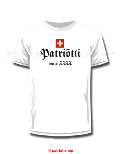 T-Shirt Kinder <br><b>CH <br>Patriötli <br>since Dein Geburtsjahr</b> - Image 5