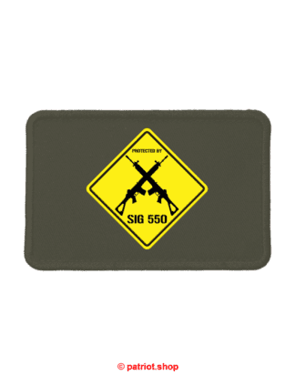 Patch <br><b>PROTECTED BY <br>SIG 550</b>