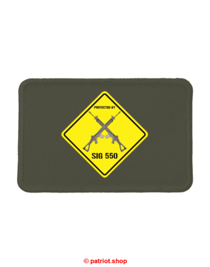 Patch <br><b>PROTECTED BY <br>SIG 550 real</b>