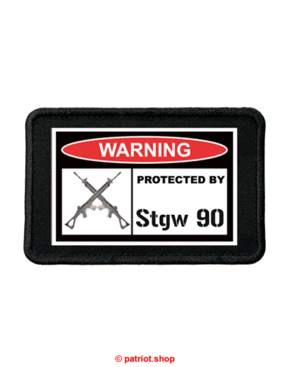 Patch <br><b>WARNING <br>PROTECTED BY <br>Stgw 90 real</b> - Image 2