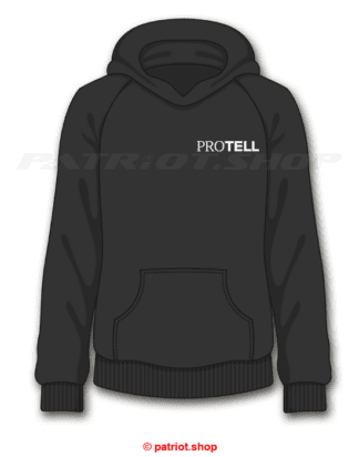 PROTELL <br>Hoodie <br> <b>Logo Schriftzug </b><br>seitlich