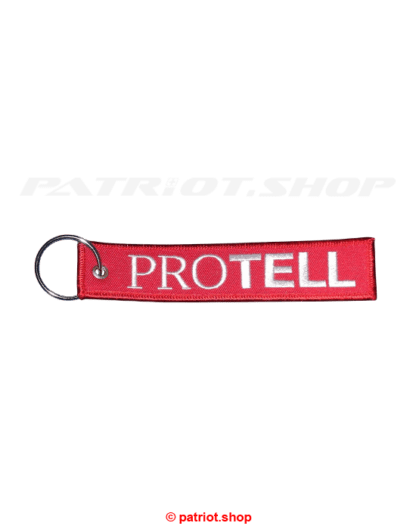 PROTELL Schlüsselanhänger <br><b>Logo Schriftzug </b><br>gestickt