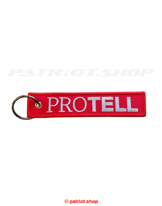PROTELL Schlüsselanhänger <br><b>Logo Schriftzug </b><br>gestickt