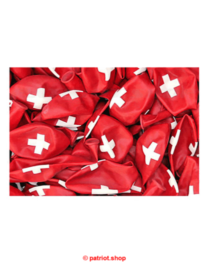 Deko <br><b>Ballon <br>Schweizerkreuz </b><br>5er Set - Image 2