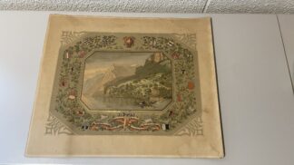 Bild <br><b>Lithografie Rütli (Geheiligter Boden) um 1885 Golddruck Top!</b>