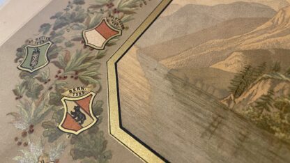 Bild <br><b>Lithografie Rütli (Geheiligter Boden) um 1885 Golddruck Top!</b> - Image 3