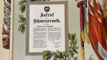 Bild <br><b>Zu den Waffen! Grenzbesetzung 1914/15 - Armeeplakat selten!</b> - Image 2