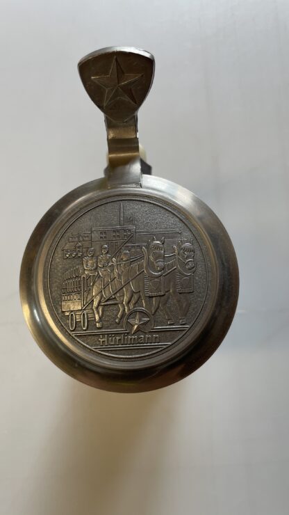 Bierkrug <br><b>Bierkrug mit Zinndeckel - 700 Jahre Eidgenossenschaft <br>Deckel abgebrochen</b> - Image 5