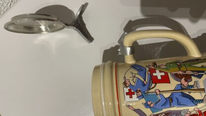 Bierkrug <br><b>Bierkrug mit Zinndeckel - 700 Jahre Eidgenossenschaft <br>Deckel abgebrochen</b> - Image 7