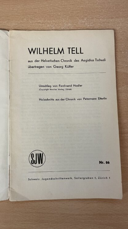 Heft <br><b>SJW Wilhelm Tell Nr. 86 - Jugendbuch Klassiker Schweiz!</b> - Image 2