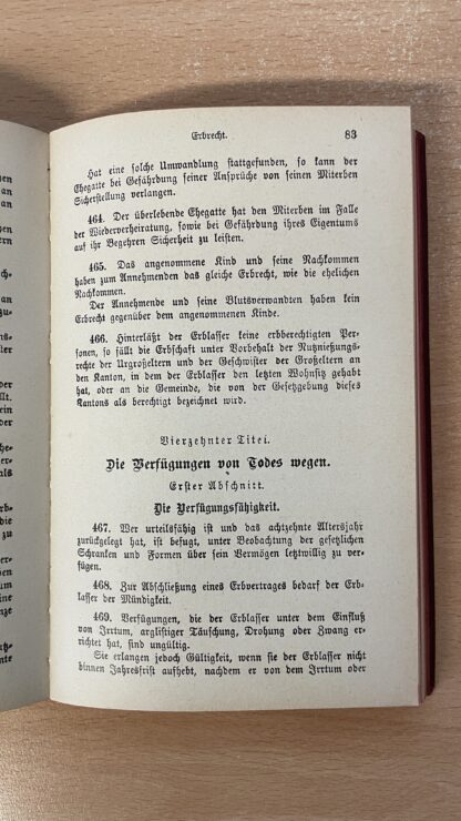 Buch <br><b>Schweizerisches Zivilgesetzbuch von 1907</b> - Image 6