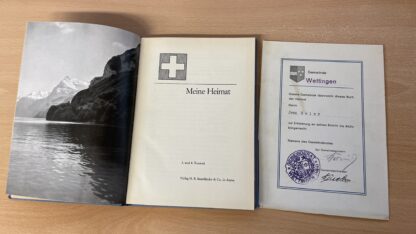 Buch <br><b>"Meine Heimat" - Antikes Buch der Gemeinde Wettingen, Aargau</b> - Image 2