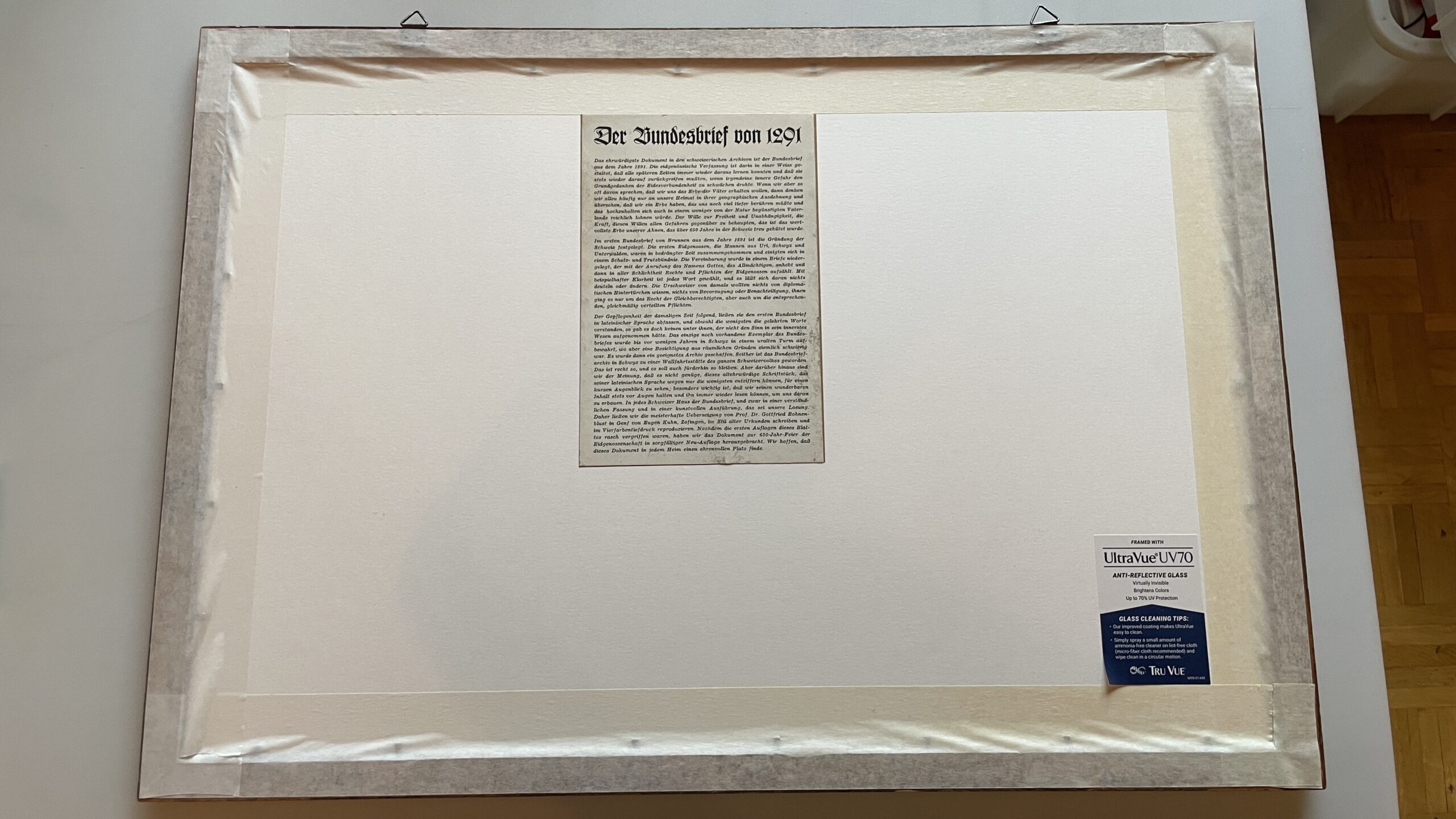 Antik <br><b>Bundesbrief 1291 Faksimile Druck,Top Zustand, Rarität!</b> - Image 5