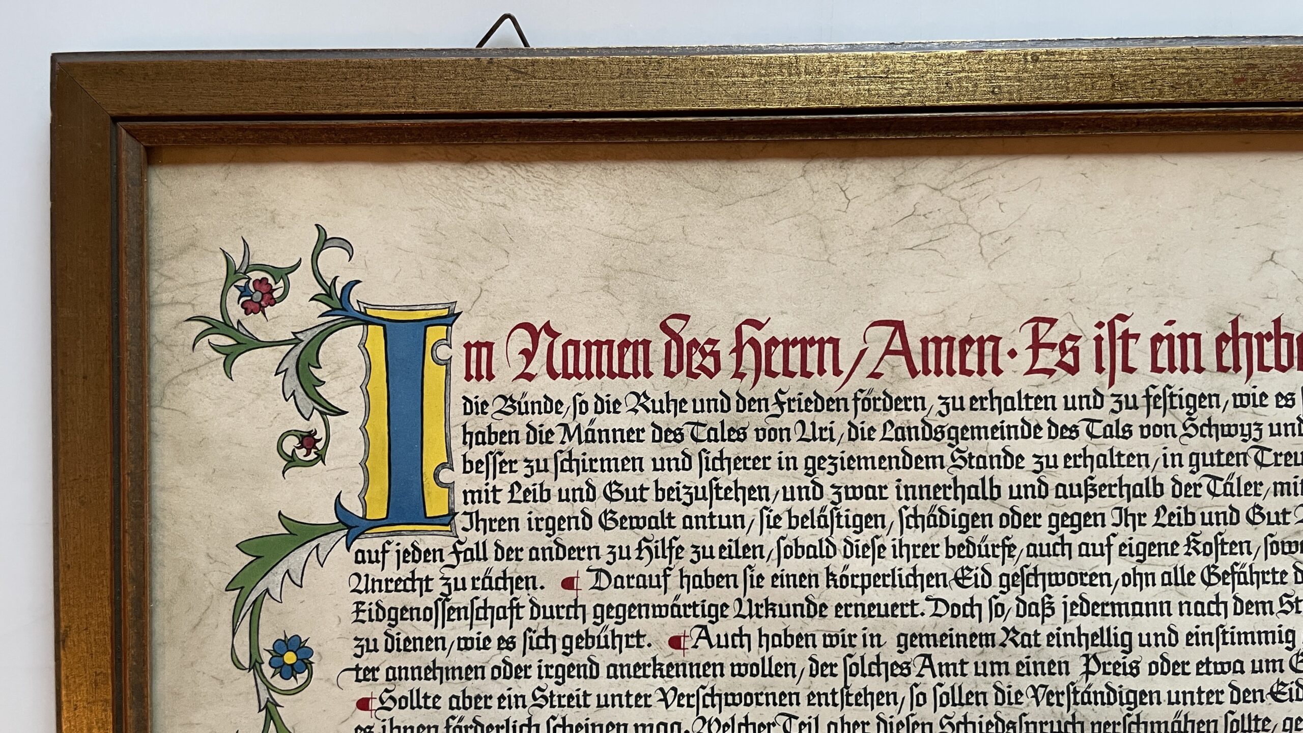 Antik <br><b>Bundesbrief 1291 Faksimile Druck,Top Zustand, Rarität!</b> - Image 2