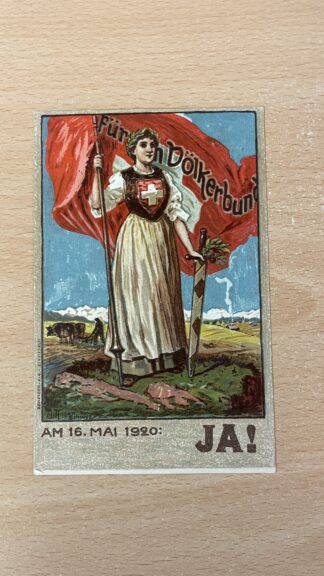 Antik <br><b>Beitritt der Schweiz zum Völkerbund 1920</b>