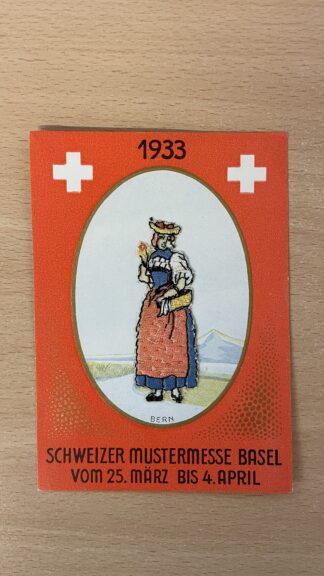 Antik <br><b>Alte Ansichtskarte Schweizer Mustermesse Basel 1933 Rarität</b>
