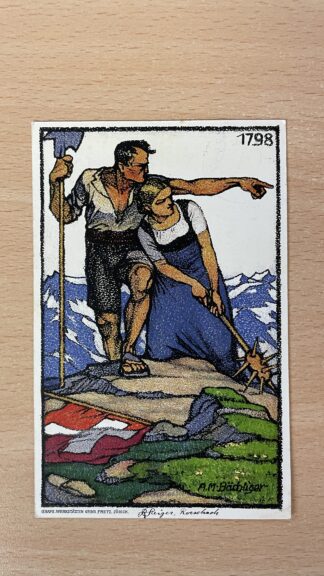 Antik <br><b>Alte Bundesfeier Postkarte 1913 - Seltenes Sammlerstück!</b>