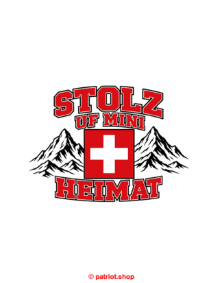 Aufkleber <br><b>STOLZ UF MINI <br> HEIMAT</b>