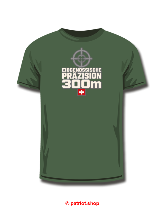 T-Shirt <br><b> EIDGENÖSSISCHE <br> PRÄZISION <br>300m</b> - Image 6