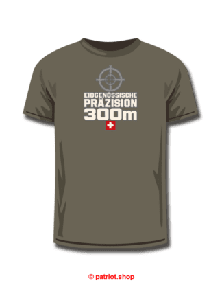 T-Shirt <br><b> EIDGENÖSSISCHE <br> PRÄZISION <br>300m</b>