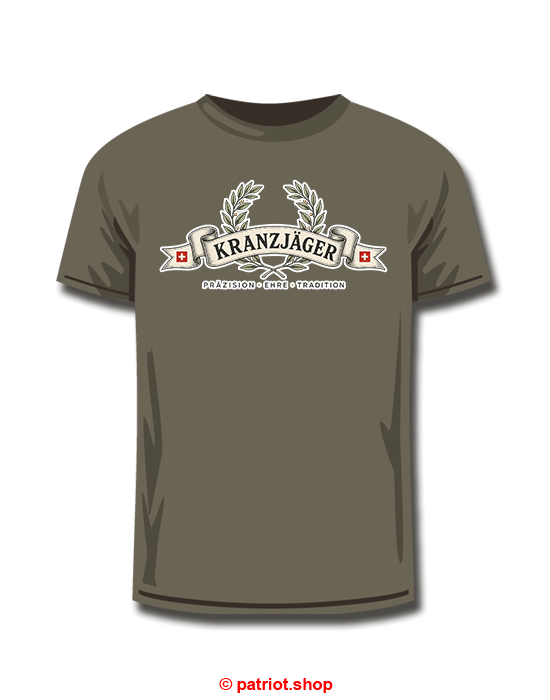 T-Shirt <br><b> KRANZJÄGER </b><br>PRÄZISION EHRE TRADITION
