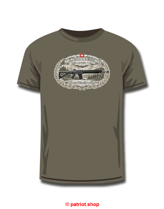 T-Shirt <br><b> EIDGENÖSSISCHE <br> PRÄZISION <br>300m </b><br>SIG 550