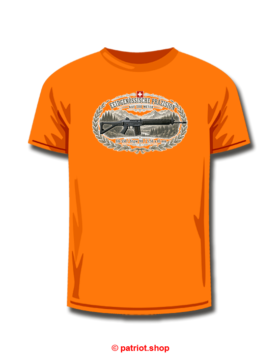 T-Shirt <br><b> EIDGENÖSSISCHE <br> PRÄZISION <br>300m </b><br>SIG 550 - Image 7