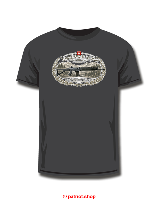 T-Shirt <br><b> EIDGENÖSSISCHE <br> PRÄZISION <br>300m </b><br>SIG 550 - Image 2